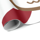 Kawaii Reindeer Gift Wrap Geschenkpapier (Rolleneckpunkt)