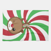 Kawaii Reindeer Küchentuch (Horizontal)