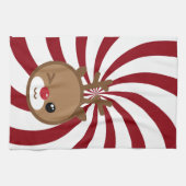 Kawaii Reindeer Küchentuch (Horizontal)