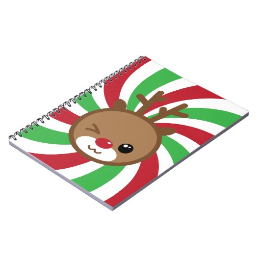 Kawaii Reindeer-Notebook Notizblock (Linke Seite)