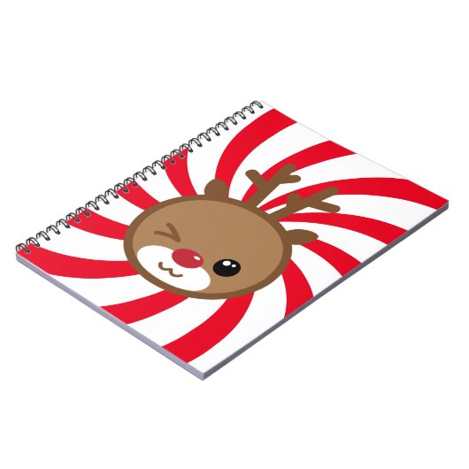 Kawaii Reindeer-Notebook Notizblock (Linke Seite)