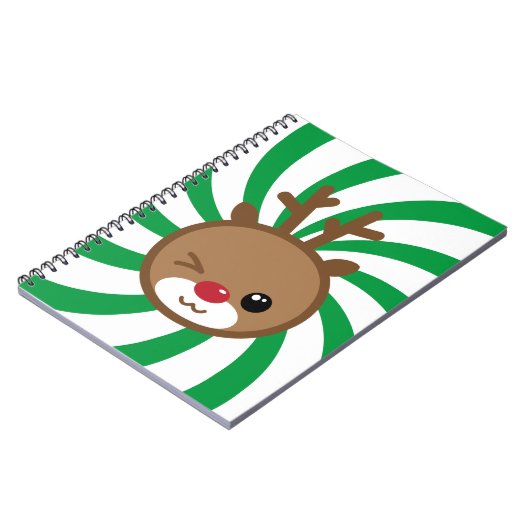 Kawaii Reindeer-Notebook Notizblock (Linke Seite)