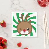Kawaii Reindeer Paper Napkins Serviette (Beispiel)