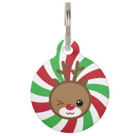 Kawaii Reindeer Pet Tag Haustiermarke