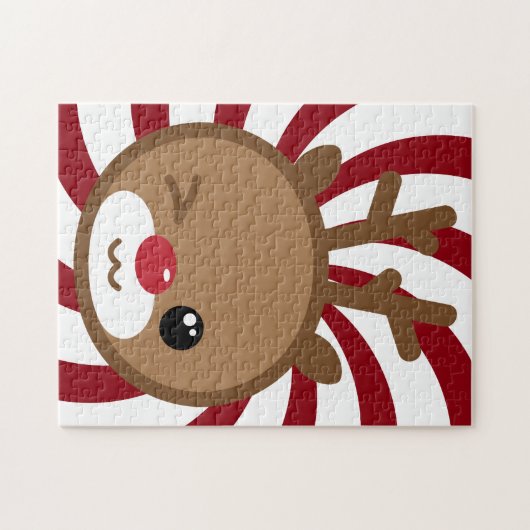 Kawaii Reindeer Puzzle (Horizontal)