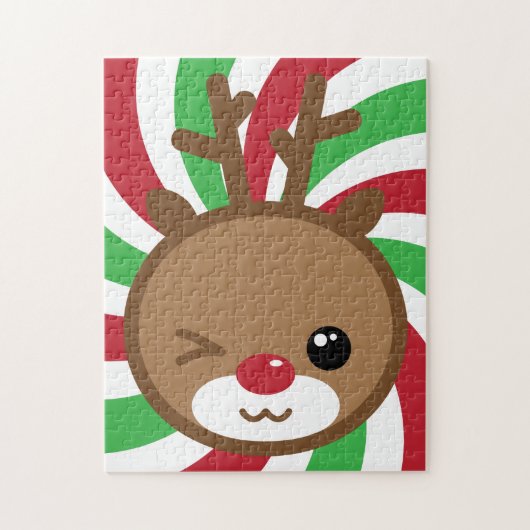 Kawaii Reindeer Puzzle (Vertikal)