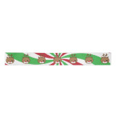 Kawaii Reindeer Satin Ribbon Satinband (Vorderseite)