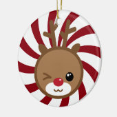 Kawaii Reindeer Weihnachtsschmuck (Links)