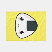 Kawaii Reisball Fleecedecke (Vorderseite (Horizontal))