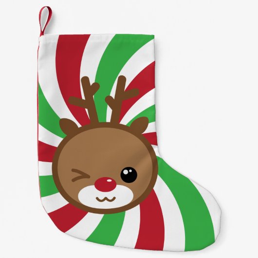 Kawaii Ren-WeihnachtsStrumpf Kleiner Weihnachtsstrumpf (Vorderseite)
