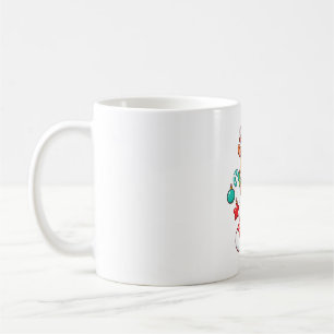 Kawaii-Rentier im Strumpf Weihnachts-T-Shirt Kaffeetasse