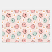 Kawaii Retro Groovy Geschenkpapier Set (Vorderseite 2)