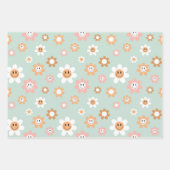 Kawaii Retro Groovy Geschenkpapier Set (Vorderseite)