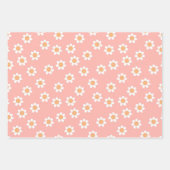 Kawaii Retro Smile Daisy Geschenkpapier Set (Vorderseite 3)