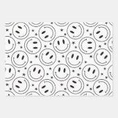 Kawaii Retro Smile Daisy Geschenkpapier Set (Vorderseite)