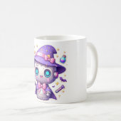 Kawaii Robot Hexe Tasse Niedlich Magical Bot Coffe (VorderseiteRechts)
