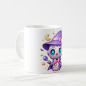 Kawaii Robot Hexe Tasse Niedlich Magical Bot Coffe (Vorderseite Links)