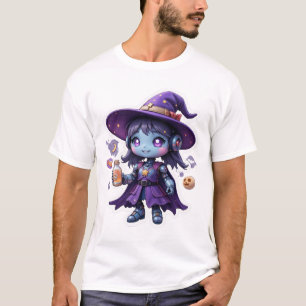 Kawaii Robot Witch Girl Niedliches Sci-Fi-Zauberle T-Shirt