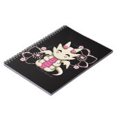 Kawaii rosa Drache-gewundenes Notizbuch Notizblock (Linke Seite)