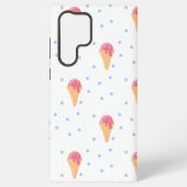 Kawaii-Rosa-Eis in weiß Samsung Galaxy Hülle (Rückseite)