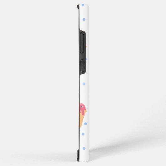 Kawaii-Rosa-Eis in weiß Samsung Galaxy Hülle (Rechte Seite)