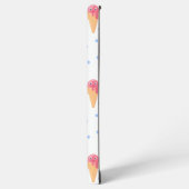 Kawaii-Rosa-Eis in weiß Samsung Galaxy Hülle (Linke Seite)