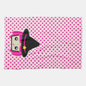 Kawaii Rosa Haar Rosa Handtuch (Horizontal)