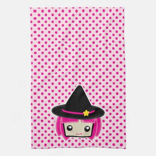 Kawaii Rosa Haar Rosa Handtuch (Vertikal)