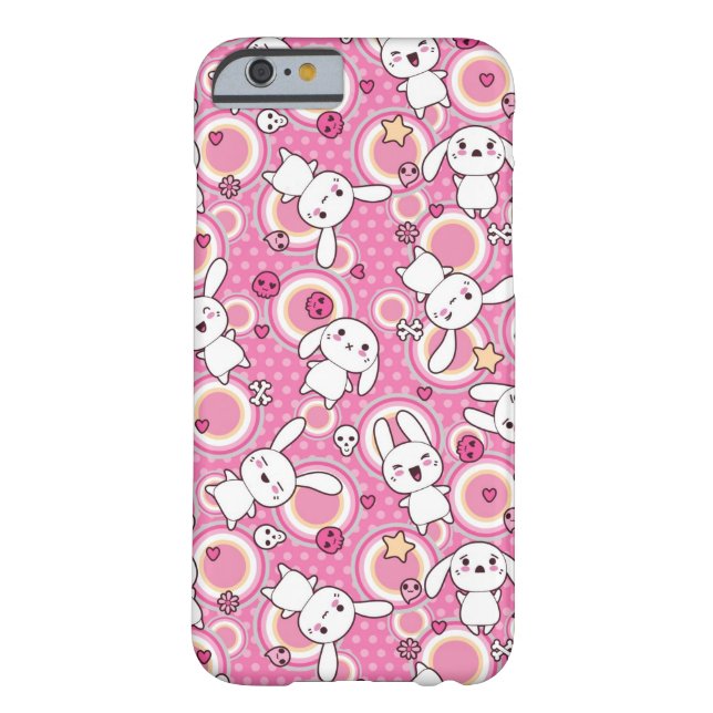 kawaii rosa Muster Case-Mate iPhone Hülle (Rückseite)