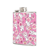 kawaii rosa Muster Flachmann (Links)