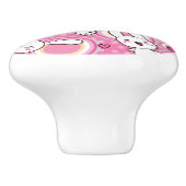 kawaii rosa Muster Keramikknauf (Seitenansicht)