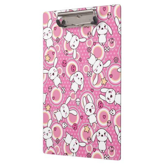 kawaii rosa Muster Klemmbrett (Links)