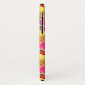 Kawaii-rosa Muster mit Erdbeereis Case-Mate iPhone Hülle (Hinten/Links)