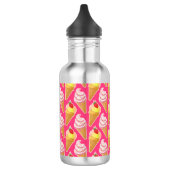 Kawaii-rosa Muster mit Erdbeereis Edelstahlflasche (Links)