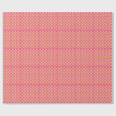 Kawaii-rosa Muster mit Erdbeereis Geschenkpapier (Flach)