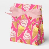 Kawaii-rosa Muster mit Erdbeereis Geschenkschachtel (Vorderseite)