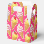 Kawaii-rosa Muster mit Erdbeereis Geschenkschachtel (Geöffnet)