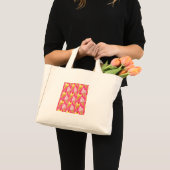 Kawaii-rosa Muster mit Erdbeereis Mini Stoffbeutel (Vorderseite (Produkt))
