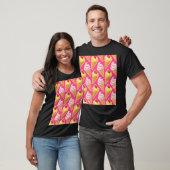 Kawaii-rosa Muster mit Erdbeereis T-Shirt (Unisex)