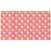 Kawaii-rosa Muster mit Erdbeereis Tischdecke (Vorderseite (Horizontal))