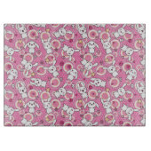 kawaii rosa Muster Schneidebrett (Vorderseite)