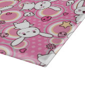 kawaii rosa Muster Schneidebrett (Ecke)