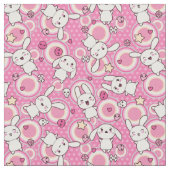 kawaii rosa Muster Stoff (Nahaufnahme)