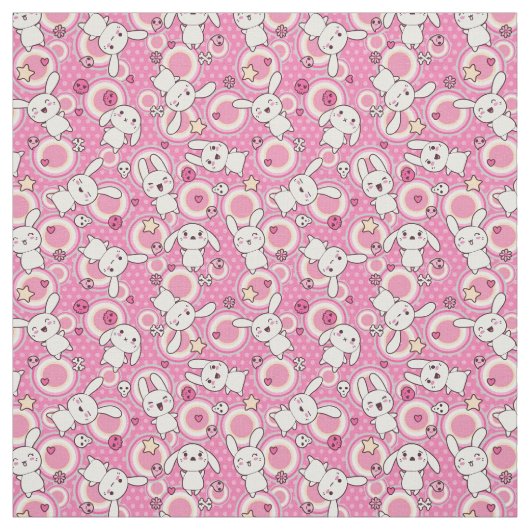 kawaii rosa Muster Stoff (Muster)