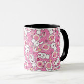 kawaii rosa Muster Tasse (VorderseiteRechts)