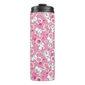 kawaii rosa Muster Thermosbecher (Vorderseite)