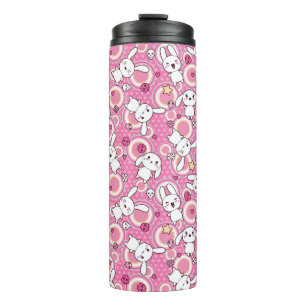 kawaii rosa Muster Thermosbecher