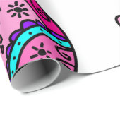 Kawaii Rosa Russische Puppe Geschenkpapier (Rolleneckpunkt)