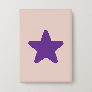 Kawaii Rosa und Lila Stern Knopf Button