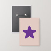 Kawaii Rosa und Lila Stern Knopf Button (Vorderseite/Rückseite)